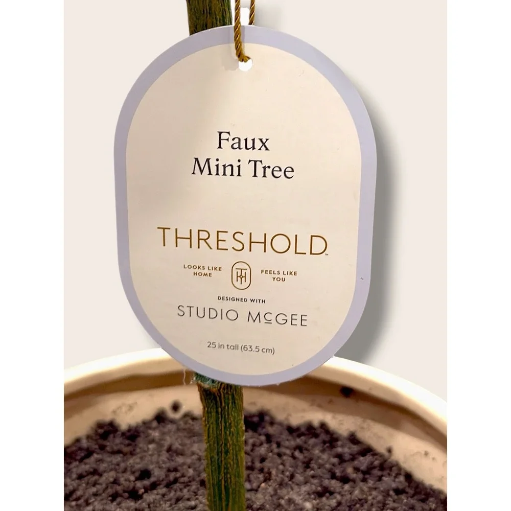 Green Leaf Mini Artificial Tree -‎ Threshold McGee, Target 2024